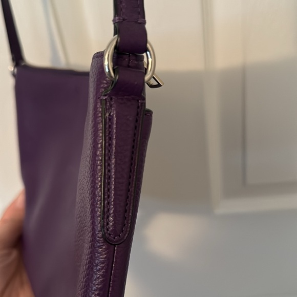 Coach Crossbody Bag OS Color Purple Silver - Picture 8 of 12